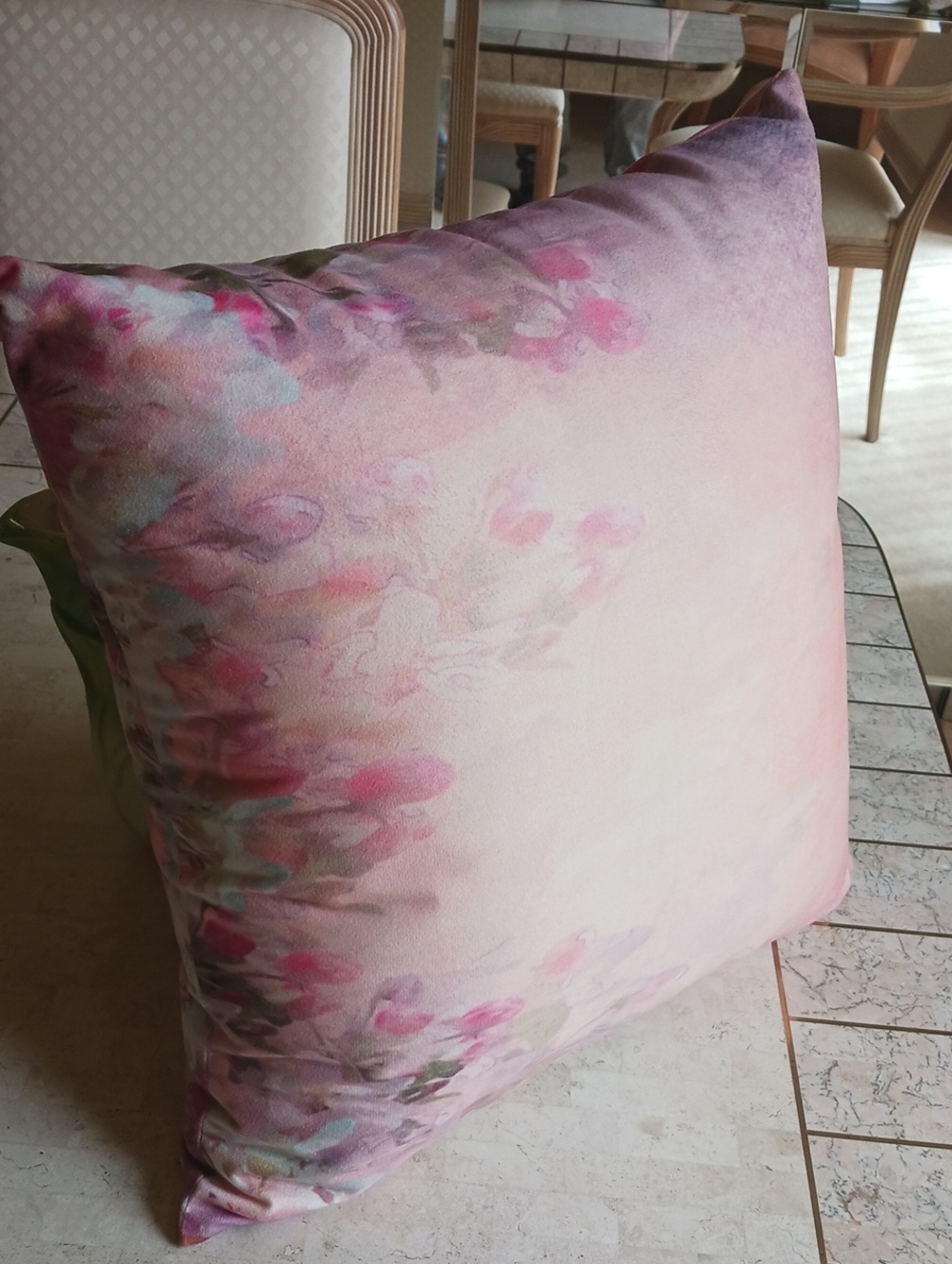 Accent Throw Pillow- 18x18" Inch, " ombre" design- Multi Colors,,New